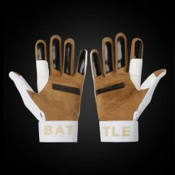 Warstic Sports, Inc WORKMAN3 ADULT & YOUTH BATTING GLOVES "WHITE/CORAL SANDS"