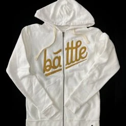 HOODIES & JACKETS OFFICIAL WARSTIC ZIP UP HOODIE (BATTLE) - WHITE