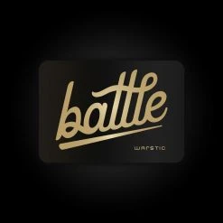 Warstic ACCESSORIES BATTLE LOGO (BLACK/GOLD) STICKER