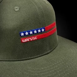 Warstic WARSTRIPE FITTED STRETCH - ARMY GREEN/USA APPAREL