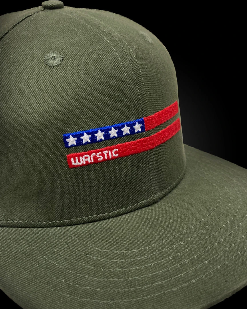 Warstic WARSTRIPE FITTED STRETCH - ARMY GREEN/USA APPAREL 2 Warstic WARSTRIPE FITTED STRETCH - ARMY GREEN/USA APPAREL