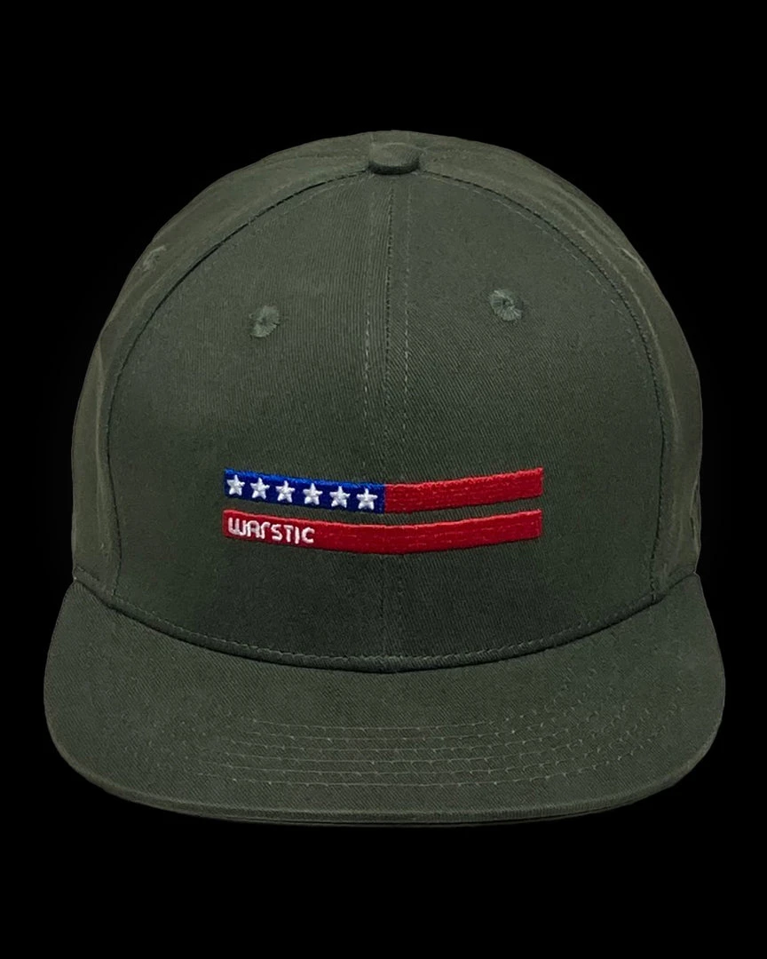 Warstic WARSTRIPE FITTED STRETCH - ARMY GREEN/USA APPAREL 1 Warstic WARSTRIPE FITTED STRETCH - ARMY GREEN/USA APPAREL