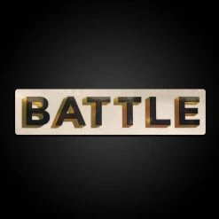 Warstic BATTLE BOLD (BLACK/GOLD) STICKER ACCESSORIES