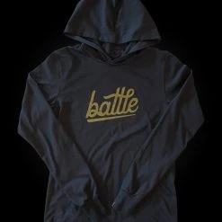 Warstic Sports, Inc BATTLE LONG SLEEVE HOODIE TEE (BLACK) APPAREL