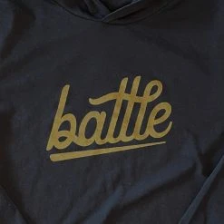 Warstic Sports, Inc BATTLE LONG SLEEVE HOODIE TEE (BLACK) APPAREL 6 Warstic Sports, Inc BATTLE LONG SLEEVE HOODIE TEE (BLACK) APPAREL