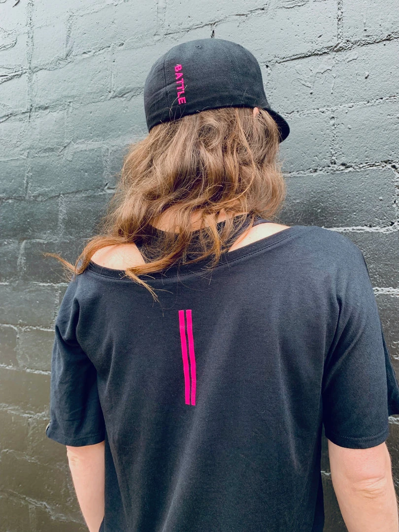 Warstic Sports, Inc BATTLE WOMEN'S TEE (BLACK/PINK) *FINAL SALE* CLEARANCE 3 Warstic Sports, Inc BATTLE WOMEN'S TEE (BLACK/PINK) *FINAL SALE* CLEARANCE