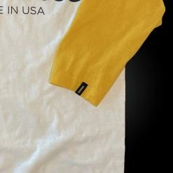 Warstic Sports, Inc WARSTIC SCRIPT 3/4 SLEEVE JERSEY TEE (WHITE/YELLOW)