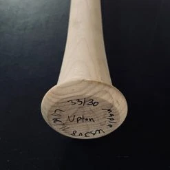 Warstic JUSTIN UPTON "ART OF HITTING" AUTOGRAPHED BAT - YELLOW 33/30 AUTOGRAPHED ITEMS