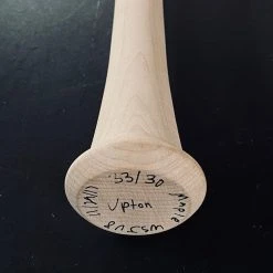 Warstic AUTOGRAPHED ITEMS JUSTIN UPTON "ART OF HITTING" AUTOGRAPHED BAT - MAROON 33/30