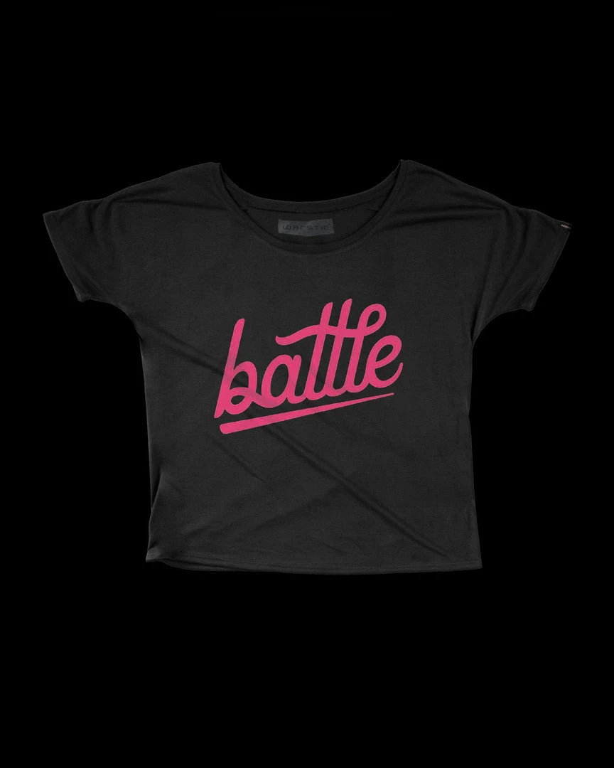 Warstic Sports, Inc BATTLE WOMEN'S TEE (BLACK/PINK) *FINAL SALE* CLEARANCE 1 Warstic Sports, Inc BATTLE WOMEN'S TEE (BLACK/PINK) *FINAL SALE* CLEARANCE