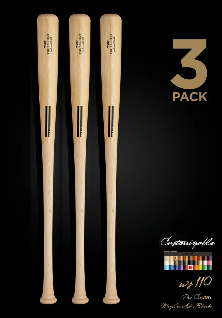 Warstic Sports, Inc WS110 WOOD BAT 3 PACK 1 Warstic Sports, Inc WS110 WOOD BAT 3 PACK