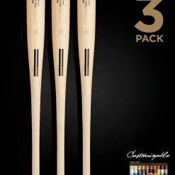 Warstic Sports, Inc CUSTOM PRO WS243Y WOOD BAT 3 PACK