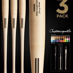 Warstic Sports, Inc CUSTOM PRO WSIK58 (IAN KINSLER MODEL) WOOD BAT 3 PACK