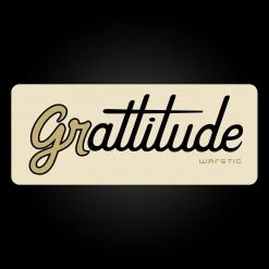 Warstic ACCESSORIES GRATTITUDE STICKER