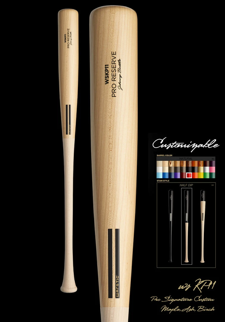 Warstic Sports, Inc WSKP11 (KEVIN PILLAR MODEL) WOOD BAT 3 PACK CUSTOM PRO