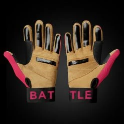 Warstic Sports, Inc WORKMAN3 ADULT & YOUTH BATTING GLOVES "BATTLE PINK"