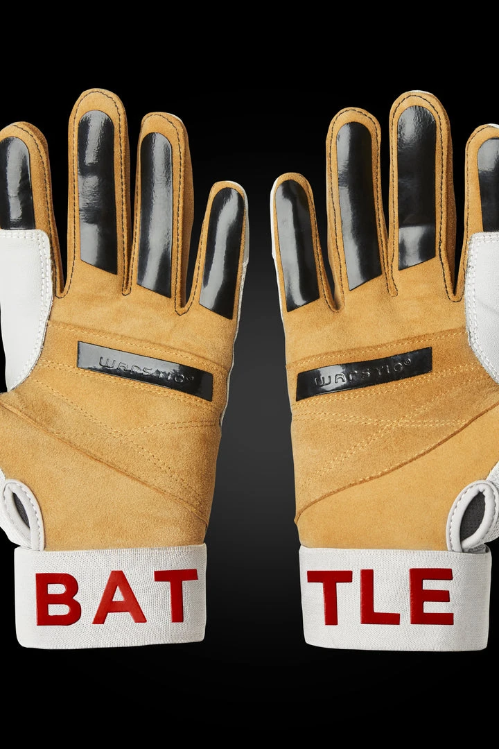 Warstic Sports, Inc WORKMAN3 ADULT & YOUTH BATTING GLOVES "WHITE/RED" 3 Warstic Sports, Inc WORKMAN3 ADULT & YOUTH BATTING GLOVES "WHITE/RED"