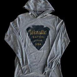 Warstic Sports, Inc ARROWHEAD LONG SLEEVE HOODIE TEE (GRAY) APPAREL