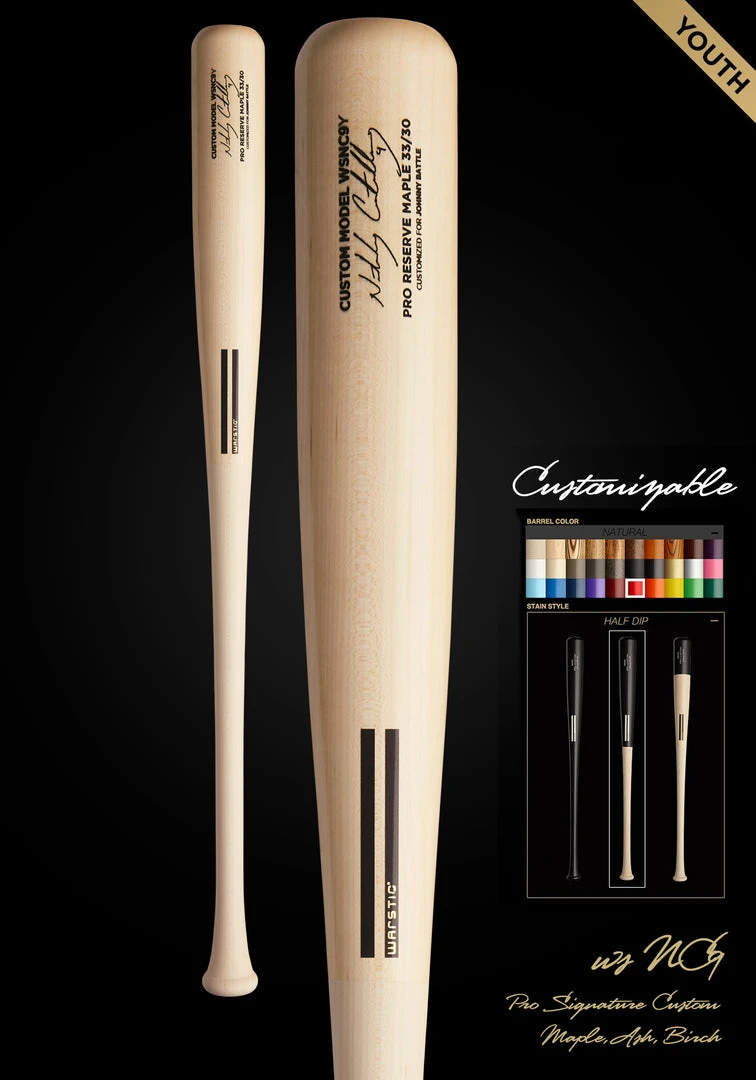 Warstic Sports, Inc NICK CASTELLANOS WSNC9Y YOUTH CUSTOMIZABLE PRO SIGNATURE WOOD BAT CUSTOM PRO 1 Warstic Sports, Inc NICK CASTELLANOS WSNC9Y YOUTH CUSTOMIZABLE PRO SIGNATURE WOOD BAT CUSTOM PRO